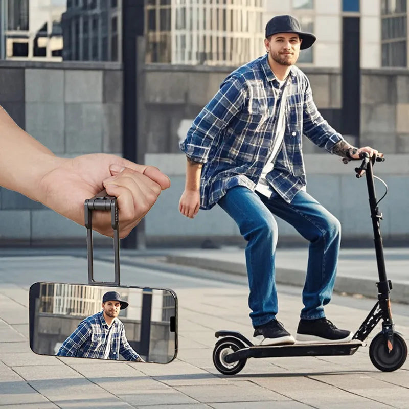 Manufacturer demonstration of the MA38 used as a low handheld phone grip