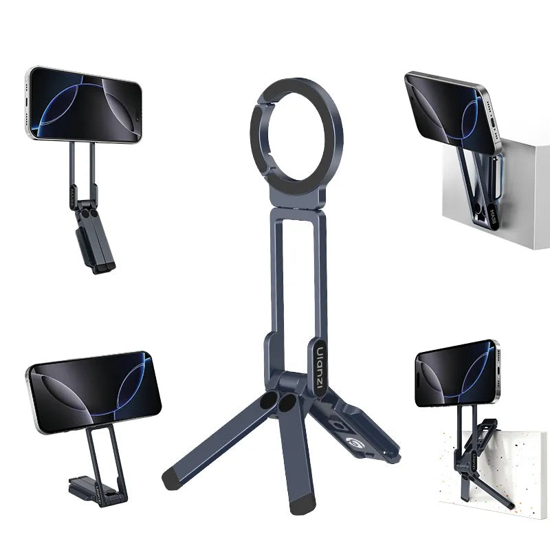 ULANZI MA38 magnetic phone stand in different shooting positions